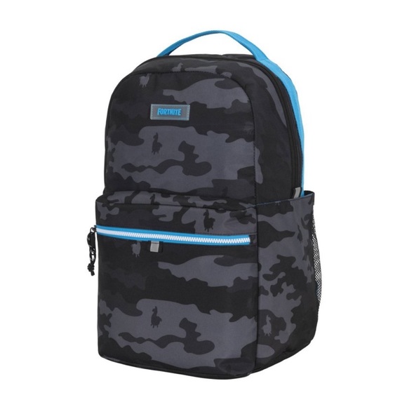 FortNite Other - NEW Fortnite Large Backpack Black Grey Camo Back to School or Summer Camp Gamer